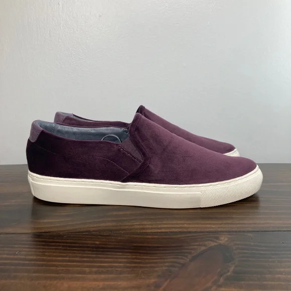 Skechers Vaso 49933 Burgandy Purple Velvet Casual Memory Foam Slip Ons 9.5 - Picture 8 of 14